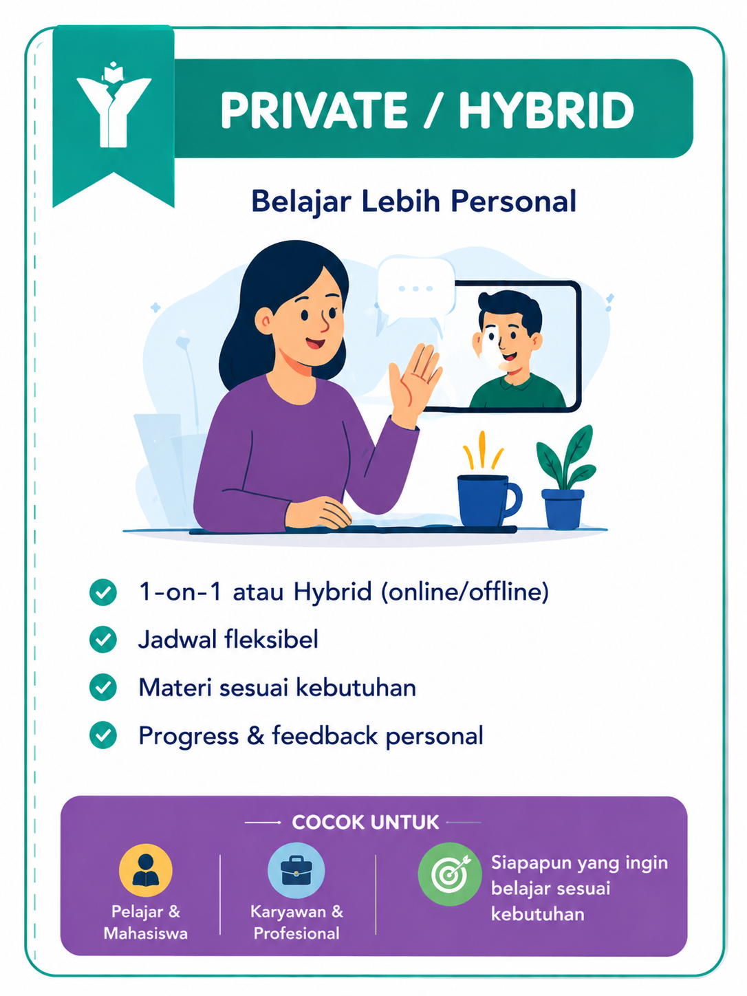 Visual program private dan online Yz-Course