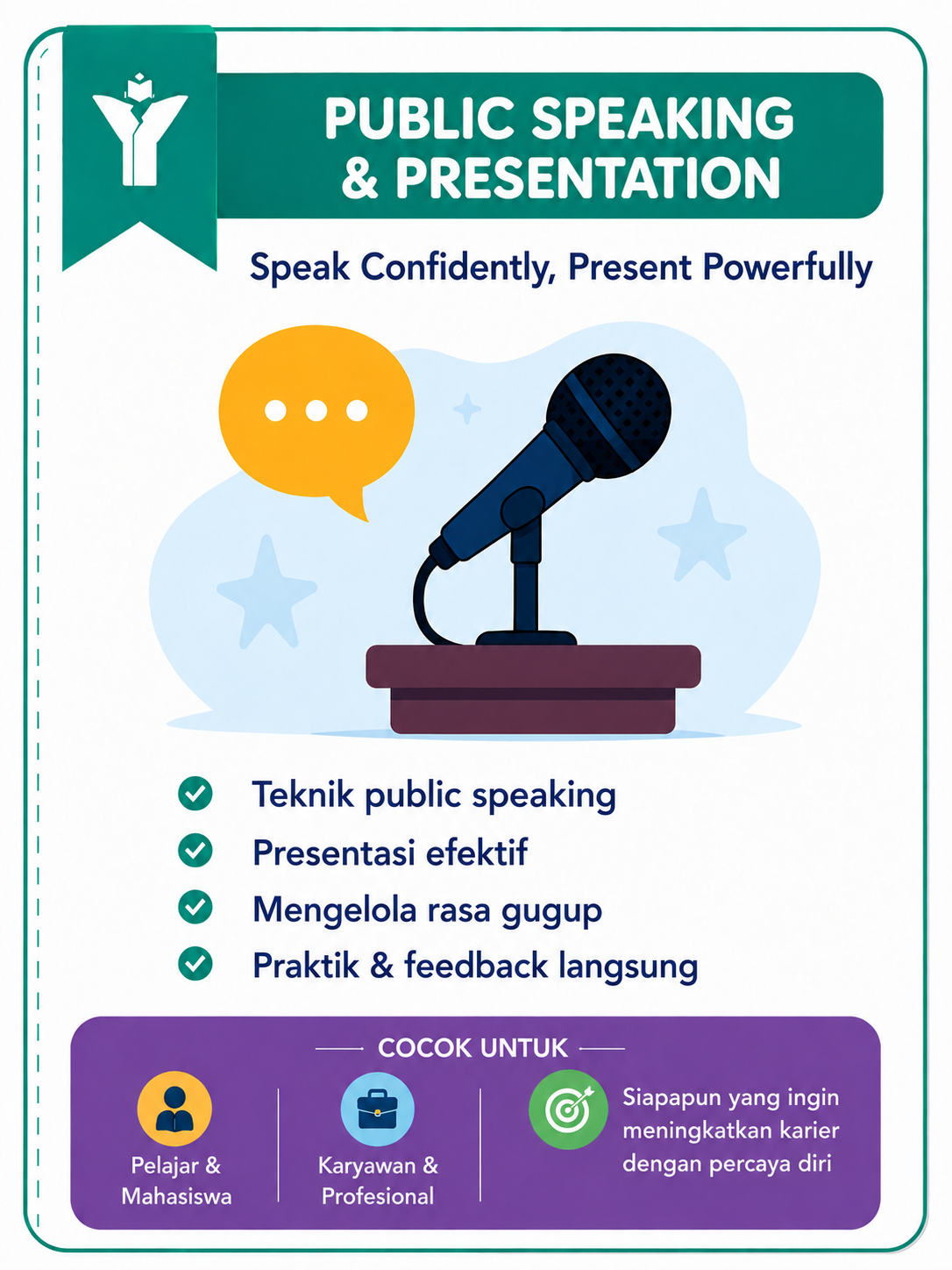 Visual program public speaking dan presentation Yz-Course