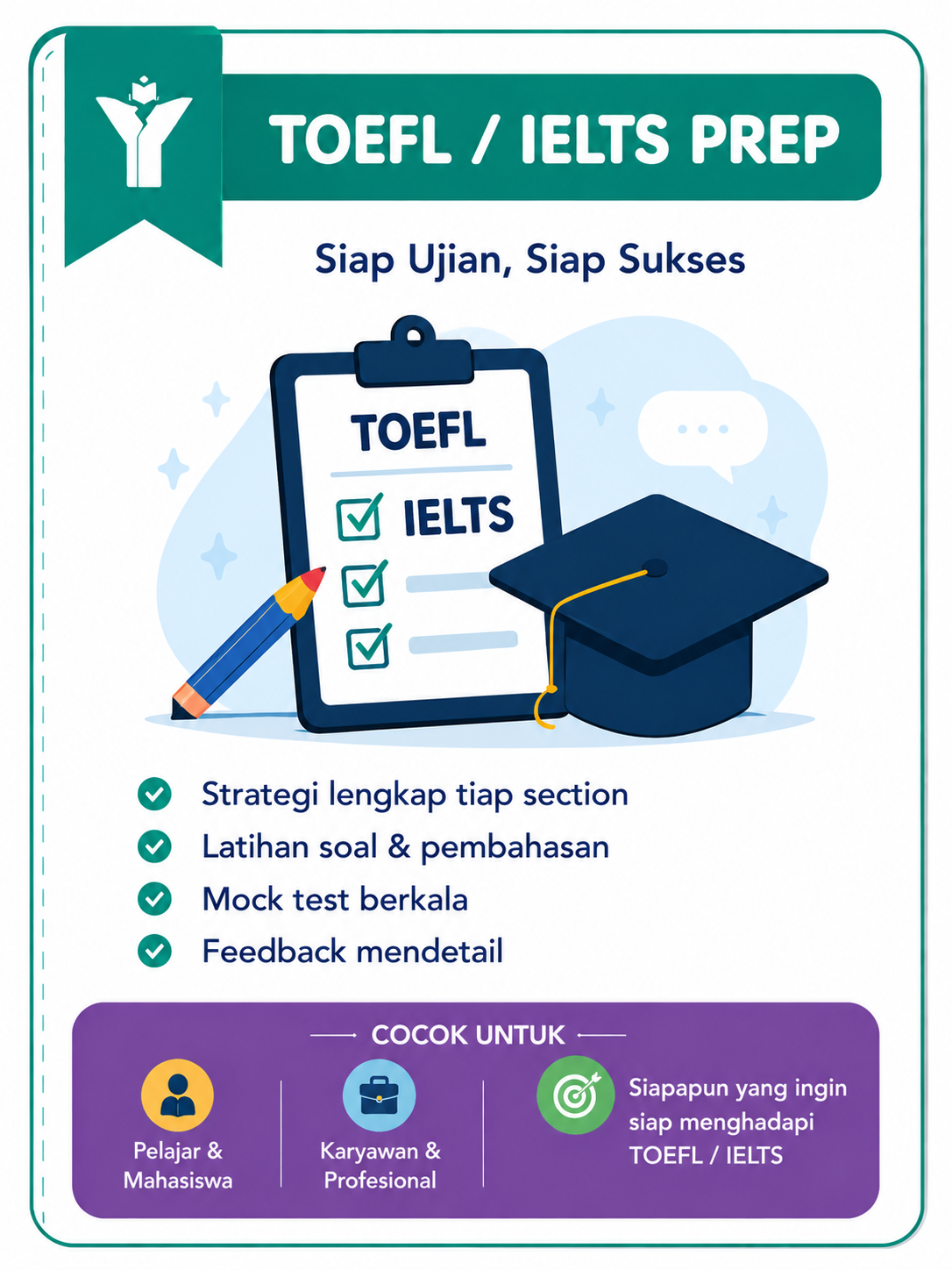 TOEFL / IELTS Starter 8 Sesi